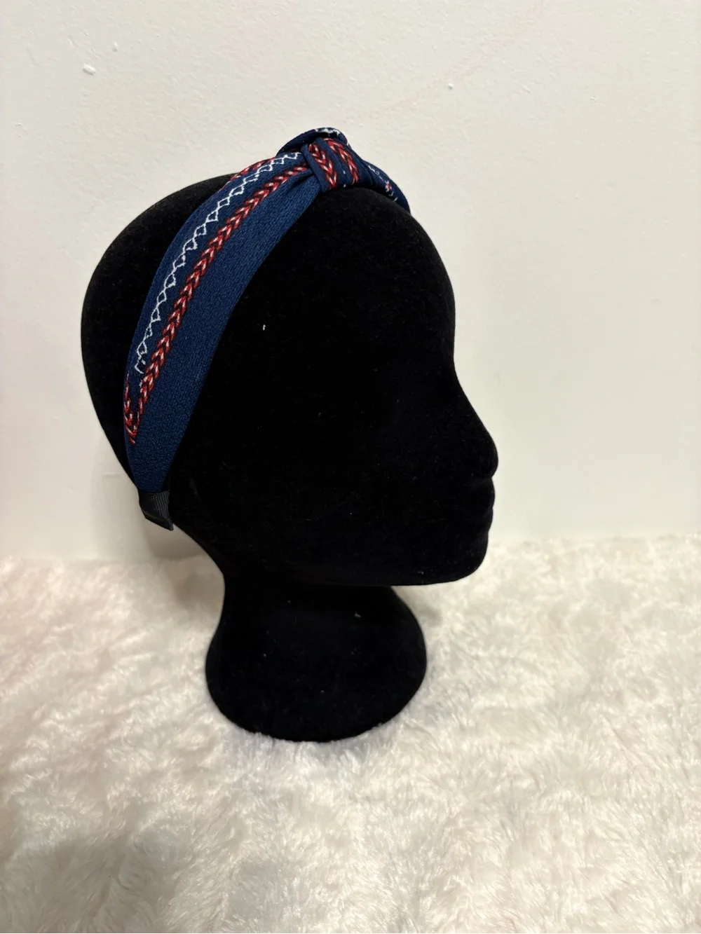 Navy Knotted headband
